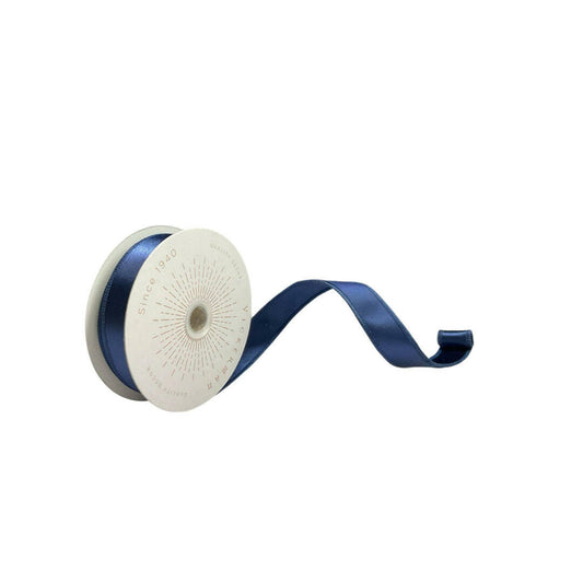 1"x10yd Midnight Blue Satin Christmas Ribbon