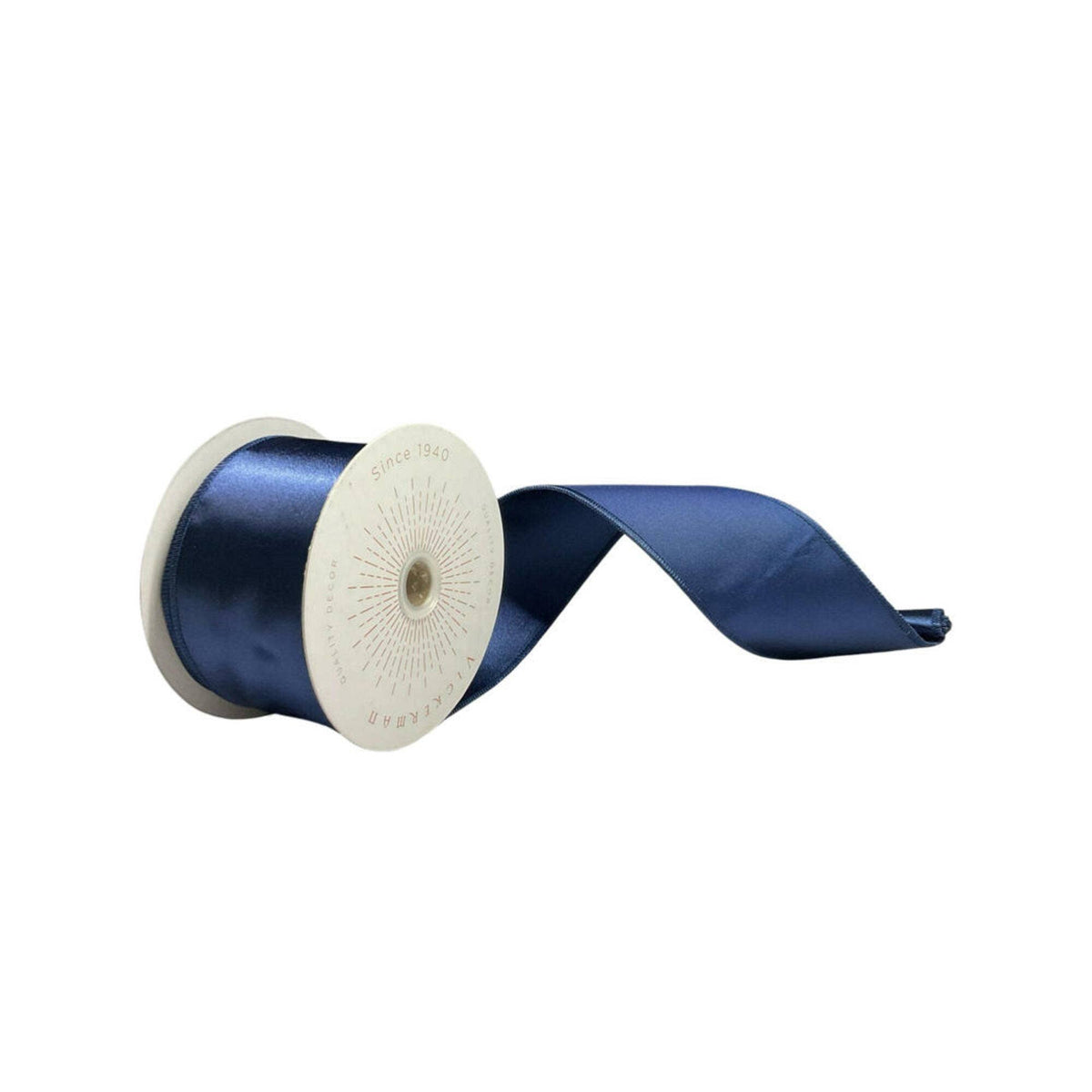 2.5"x10yd Midnight Blue Satin Ribbon