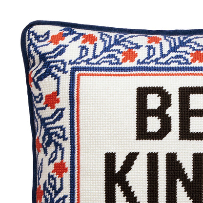 Be Kind (Of A Bitch) Embroidered Pillow