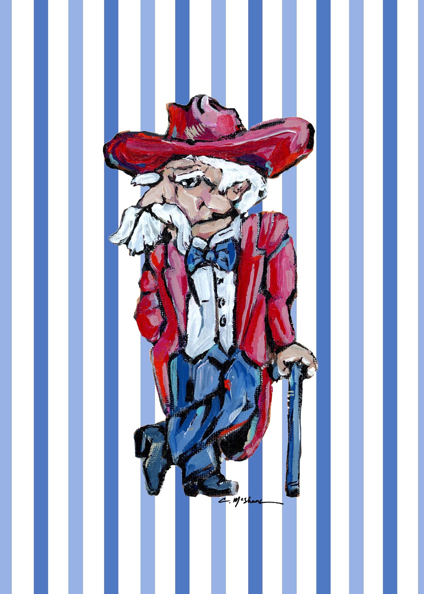 "Ole Reb" Framable Card