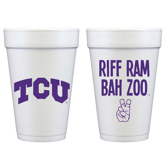TCU-Texas Foam Cups 10ct