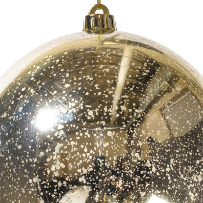 8" Champagne Shiny Mercury Ball Ornament