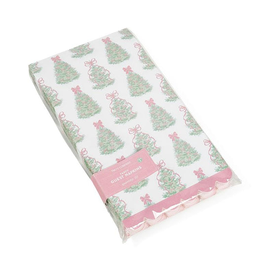 Festive 3-Ply Scalloped Paper Napkins