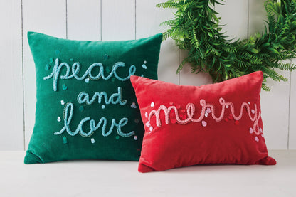 Peace & Love Decorative Pillow