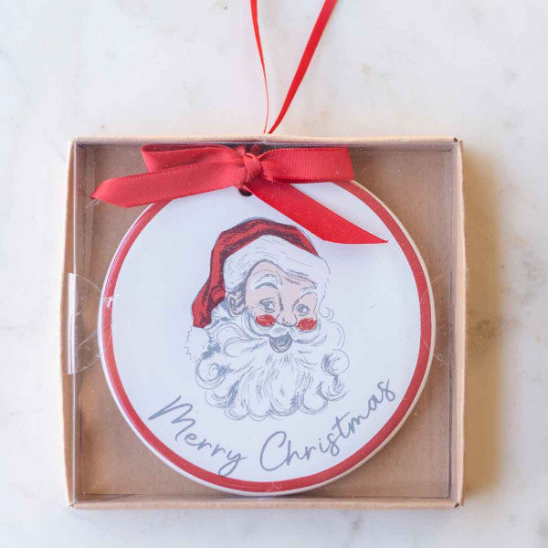 Jolly Santa Ornament