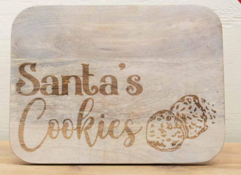 Santa's Cookies Serving Board