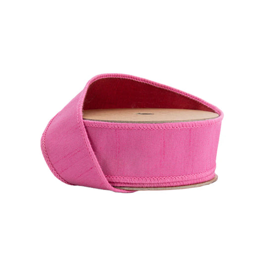 1 1/2" Red/Hot Pink Dupioni Ribbon