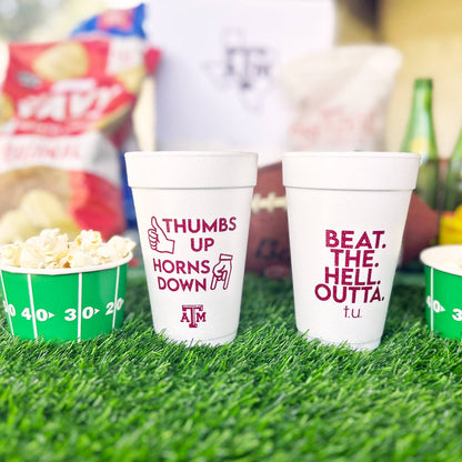 Texas A&M - Thumbs  Up Horns Down 10 ct