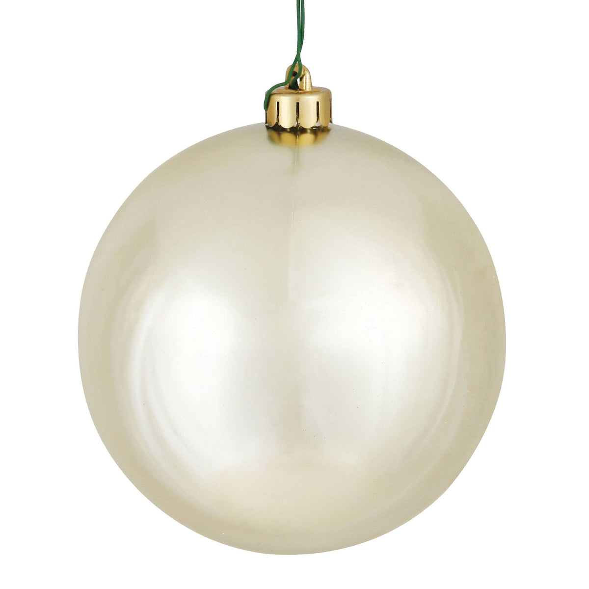 3" Champagne Shiny Ball Ornament