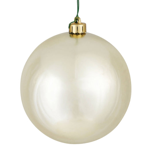 3" Champagne Shiny Ball Ornament