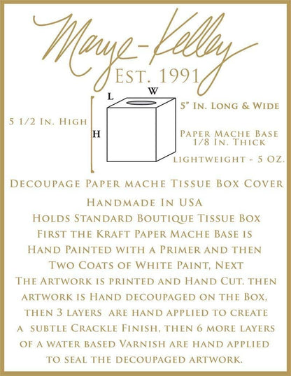 Lavender Antelope Tissue Box Cover