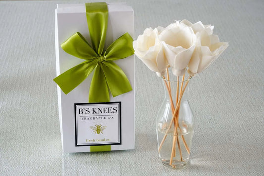 B's Knees Blossom Diffuser Fresh Bamboo - Clear