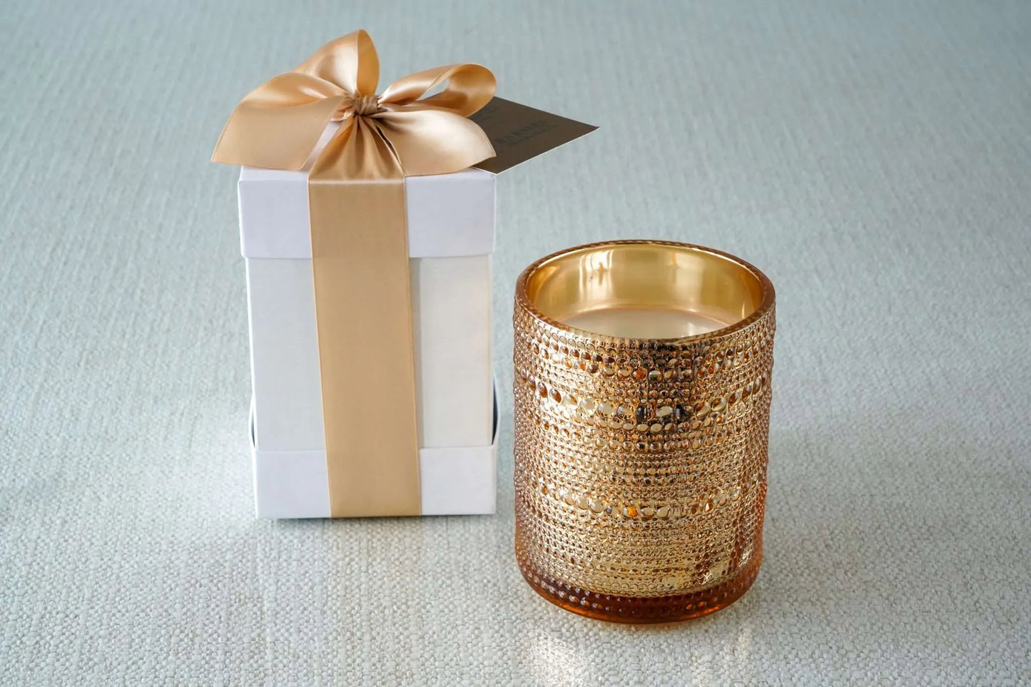 B's Knees 2 Wick Mandarin Marmalade Gold Bead