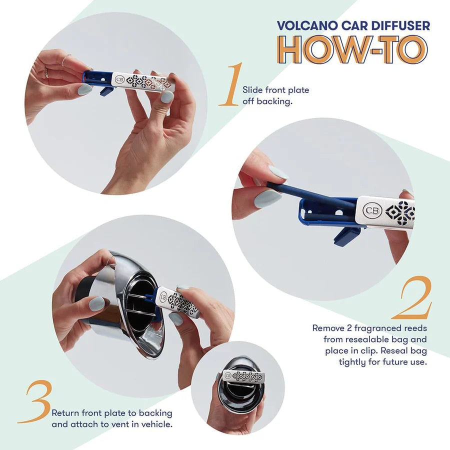 Volcano Fragranced Car Diffuser+Refill