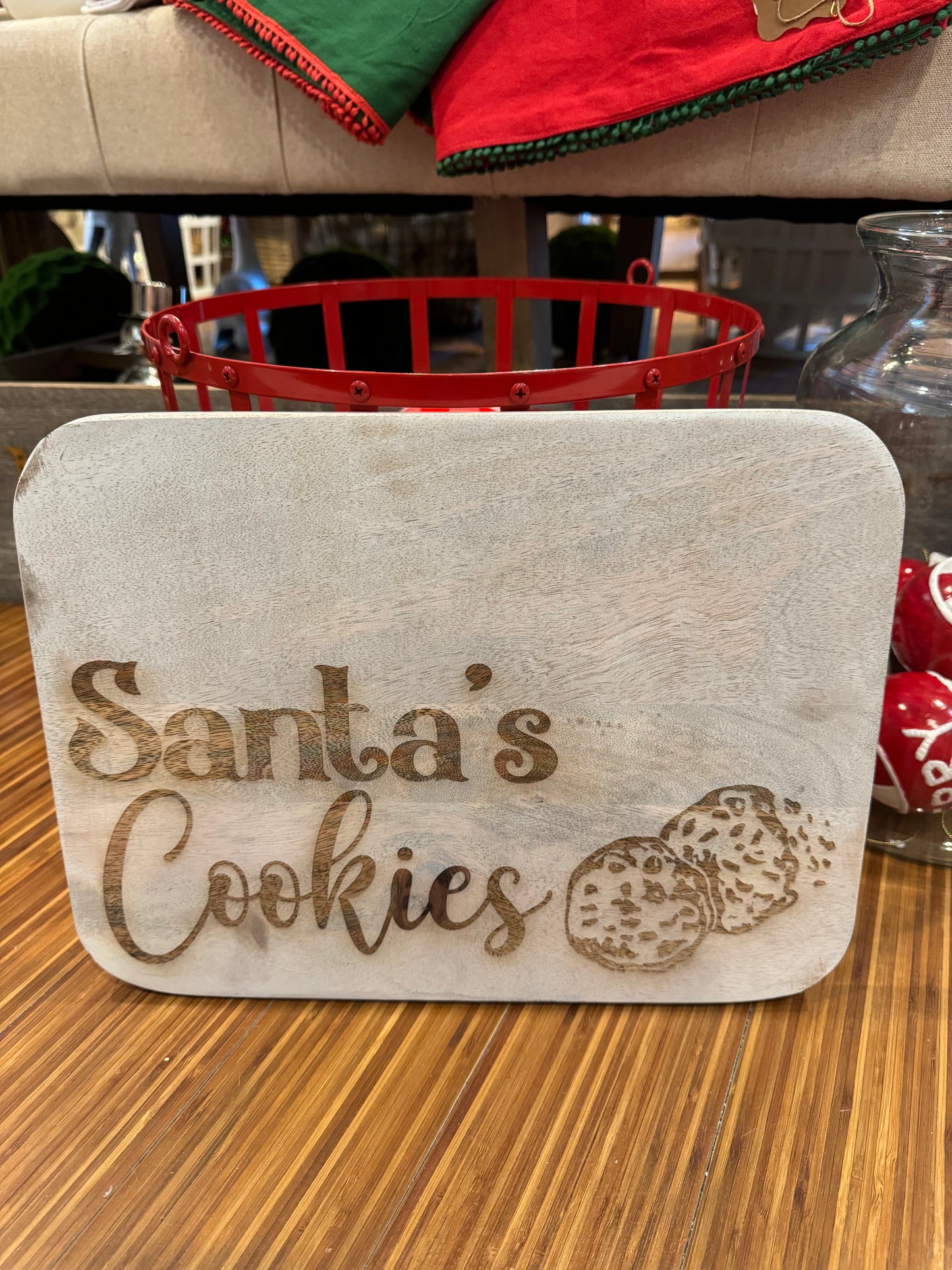 Santa's Cookies Serving Board