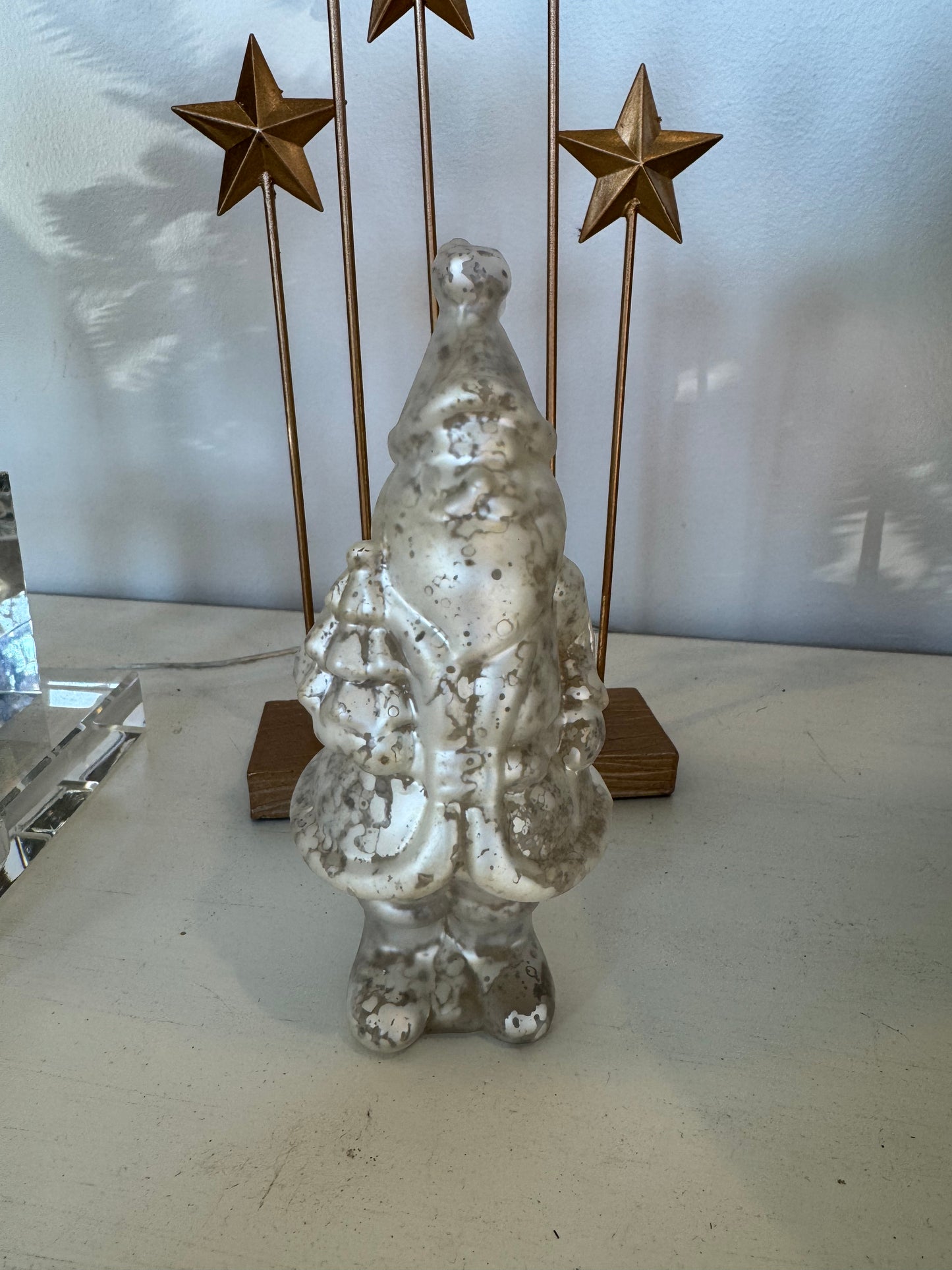 Mercury Glass Santa