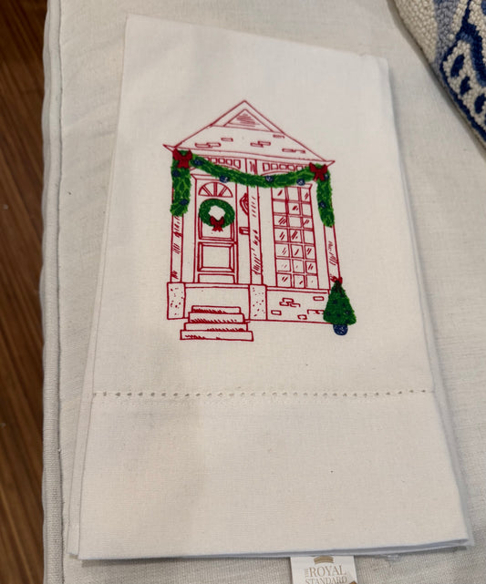 Christmas House Hand Towel