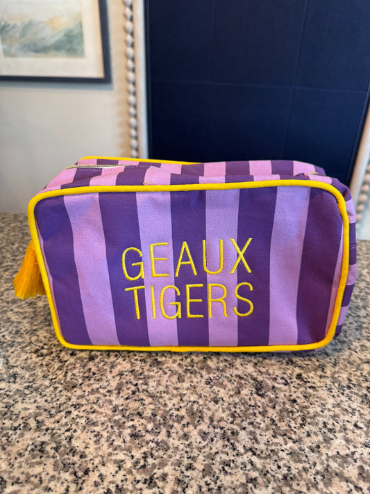 Geaux Tigers Striped Cosmetic 2