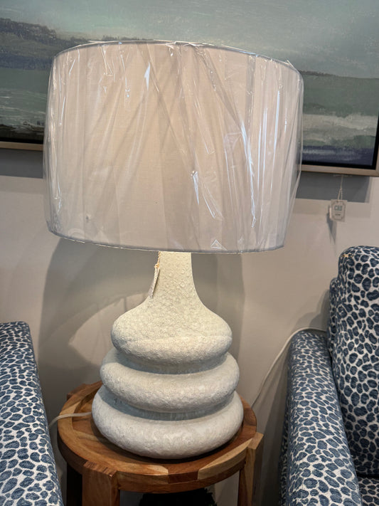 White Ledger Table Lamp
