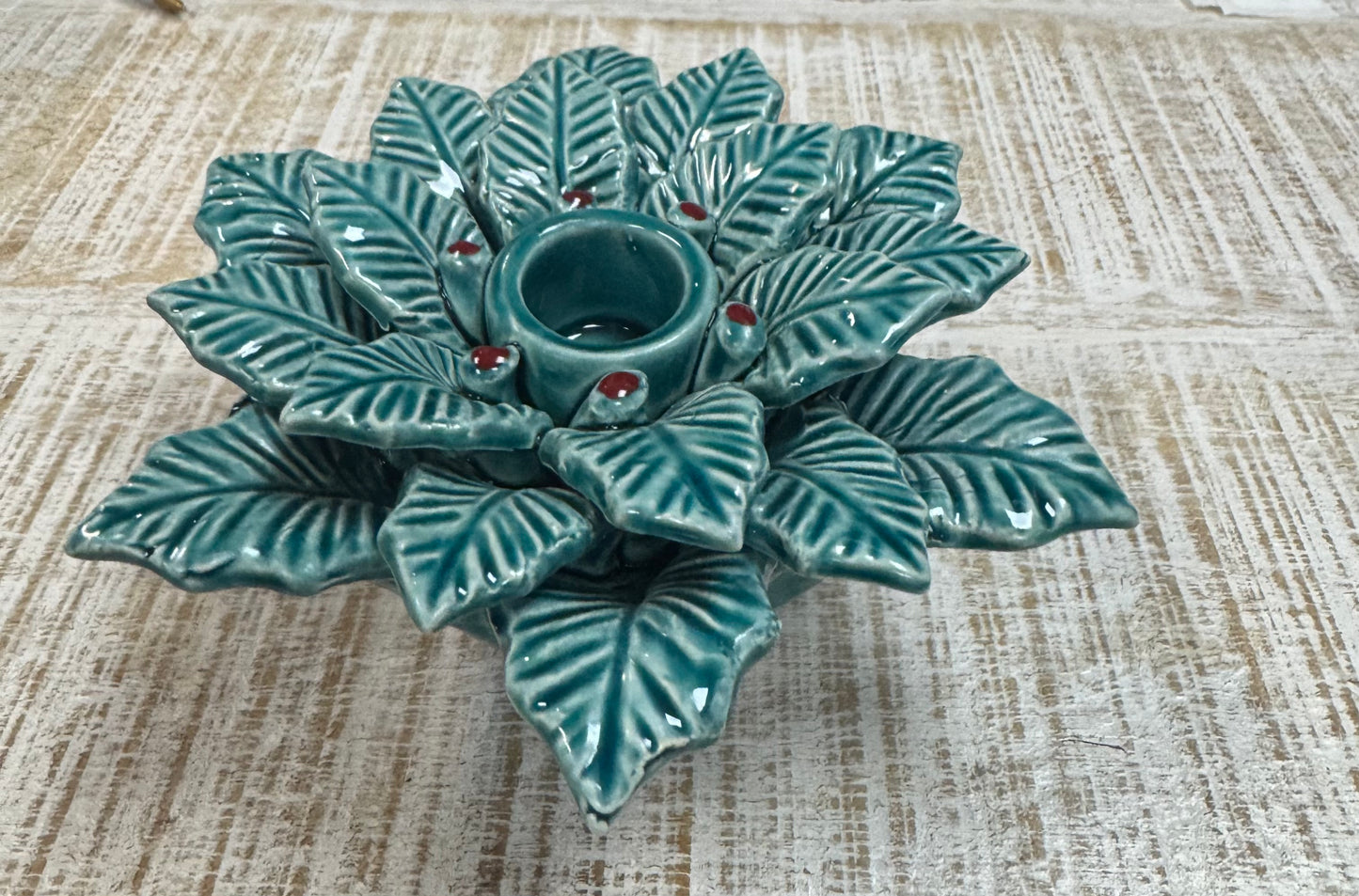 Holly Berry Taper Candleholder