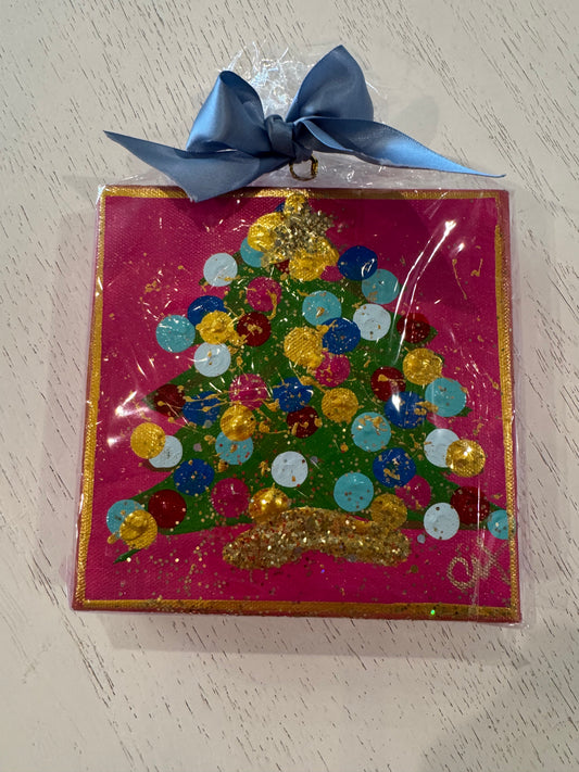 6x6 Hot Pink Twinkle Tree
