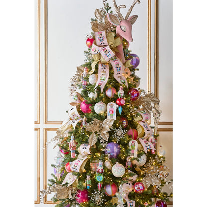 Pink Nutcracker Wired Ribbon