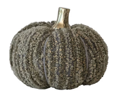 3" Cotton Velvet Pumpkin