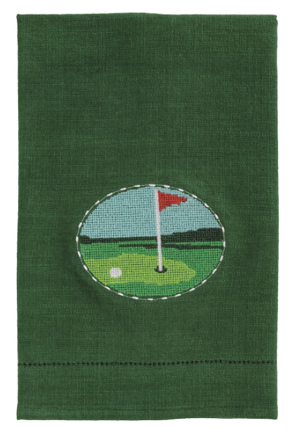 Flag Needlepoint Towel