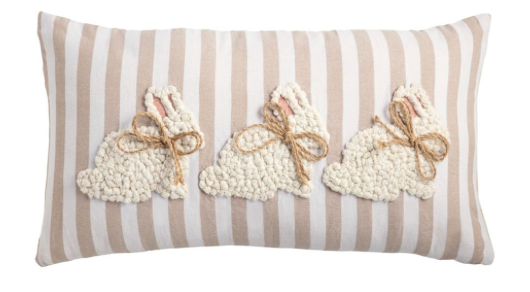 Lumbar White Bunny Pillow