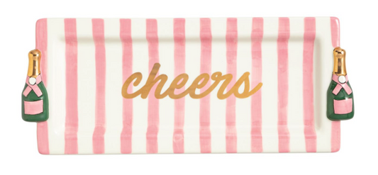 Cheers Champagne Serving Tray