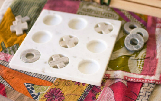 Marble Tic-Tac-Toe Game