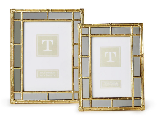 Gold/Mirror Bamboo Frame 4x6