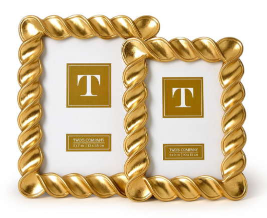 Spiral Twist Gold Frame 4x6
