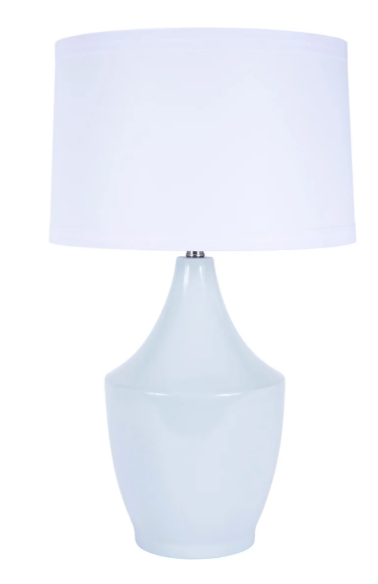 Baby Blue Ceramic Lamp