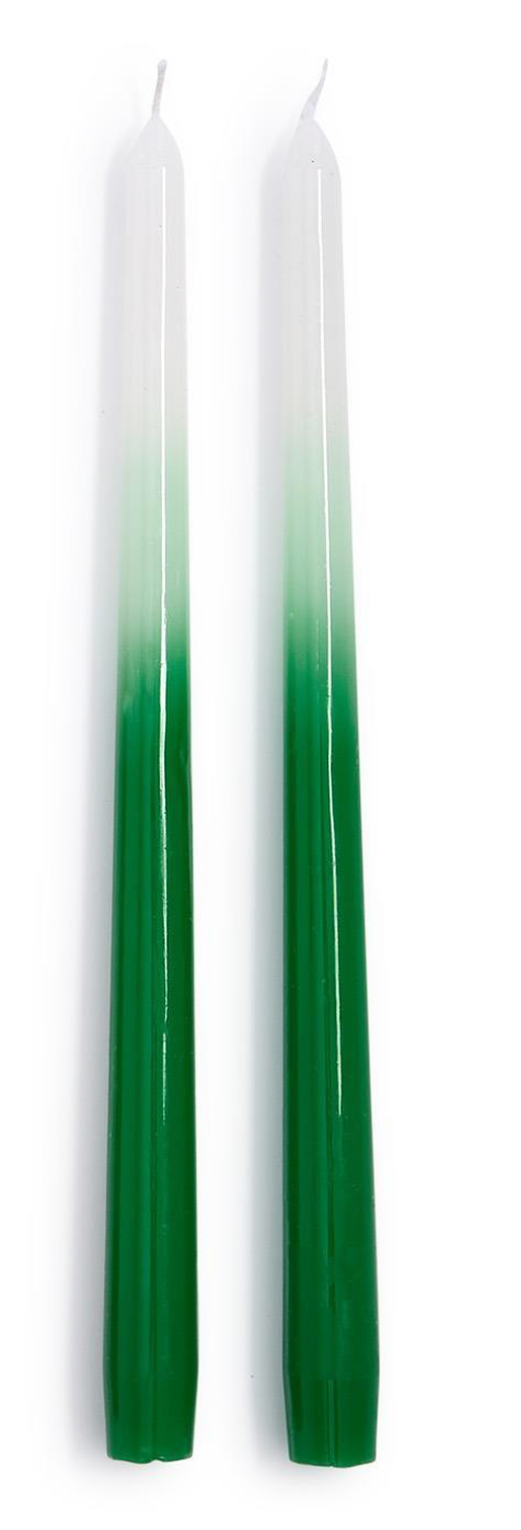 Taper candles Green