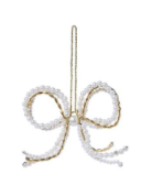Hand-Crafted Bow Ornament White