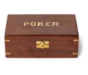 Poker Set in Hand-Crafted Wooden Box
