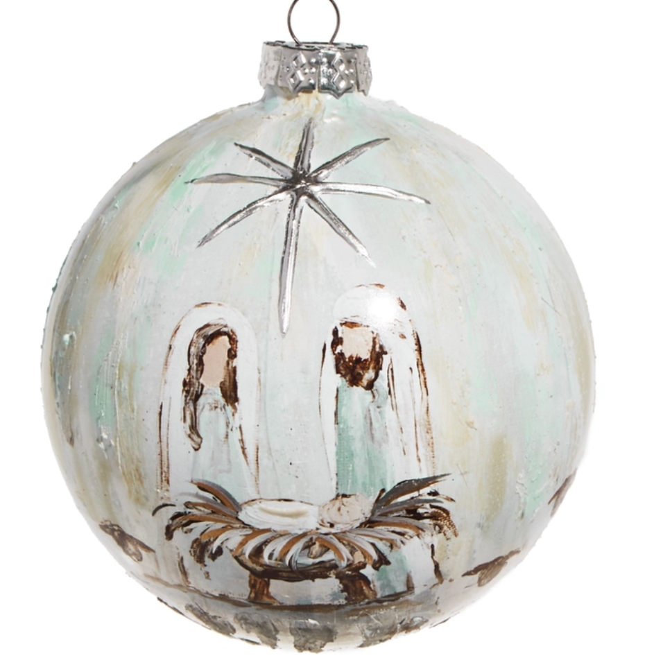 5" Holy Family Ball Orn.