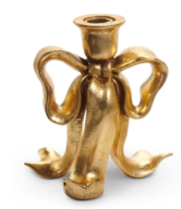 Gold Bow Candleholder - Small