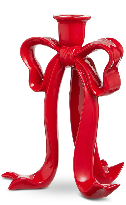 Red Bow Candleholder - Large