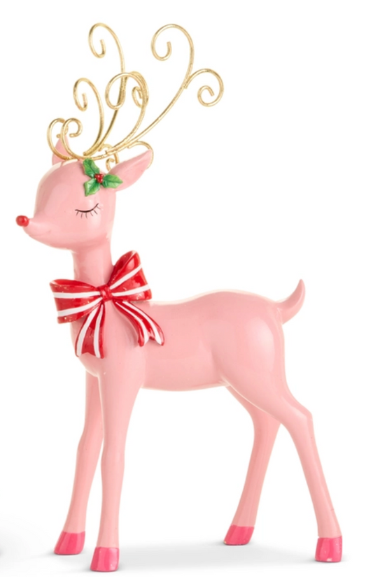 Standing Pink Jingle Deer