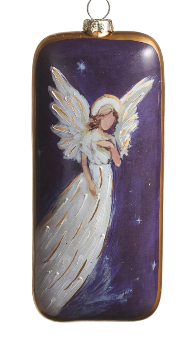 Angel Rectangle Ornament blonde