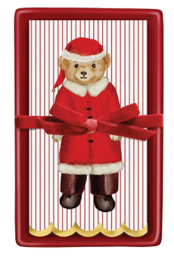 Ceramic Guest Napkin Tray/Napkins - Merry Bear