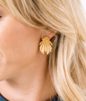 Gold Cluster/Fan Studs