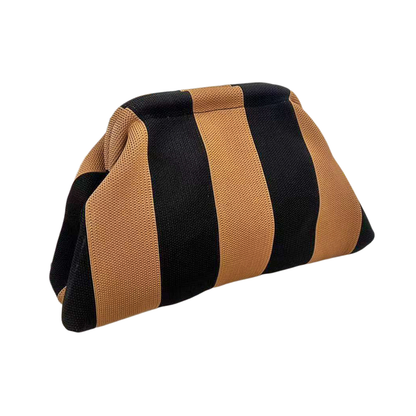 Stripe Design Clutch Bag