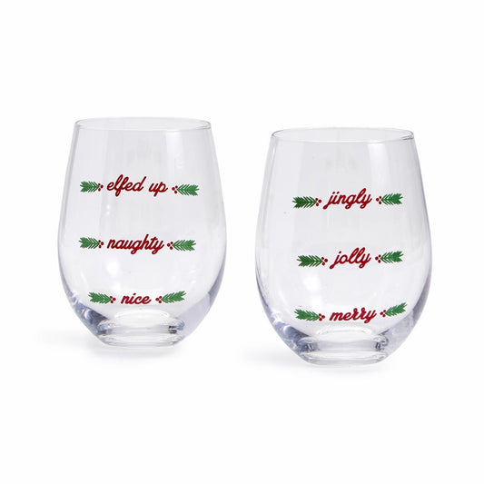 Merriest Stemless Wine Glass