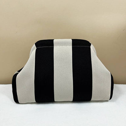 Stripe Design Clutch Bag