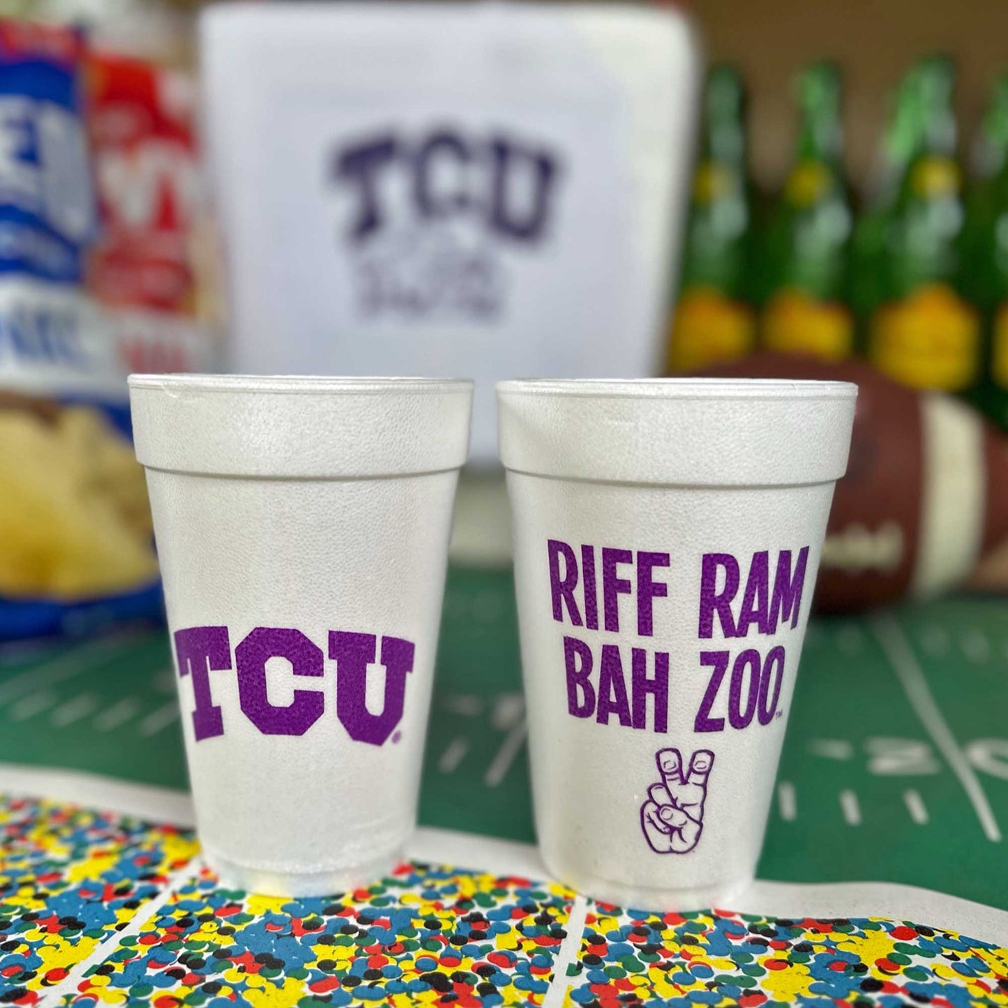 TCU-Texas Foam Cups 10ct
