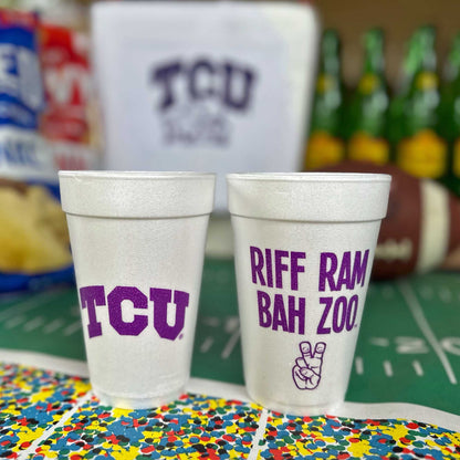 TCU-Texas Foam Cups 10ct
