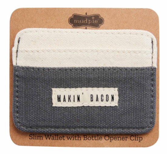 Men's Makin Bacon Slim Wallet with Clip